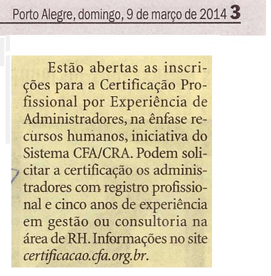 Certificação Profissional - RH